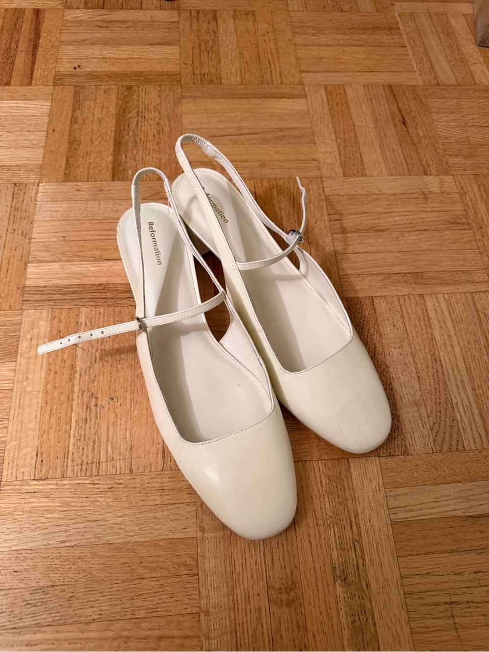 Reformation Slingback Block Heels